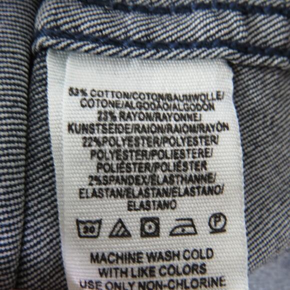 Free People This Way or That Denim Mini Skirt Zipper Skirt High Rise 4 Small - Picture 6 of 7